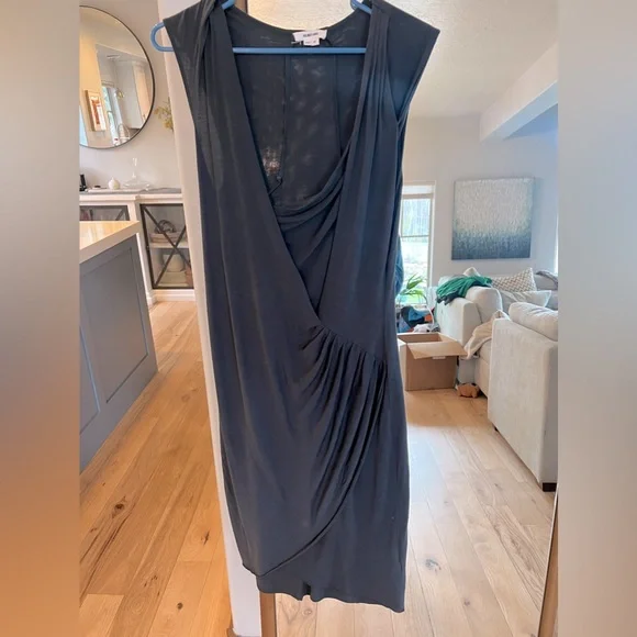Helmut Lang | Dresses | Helmet Lang Silk Drape Dress Size M In Dark Forest  Green | Poshmark